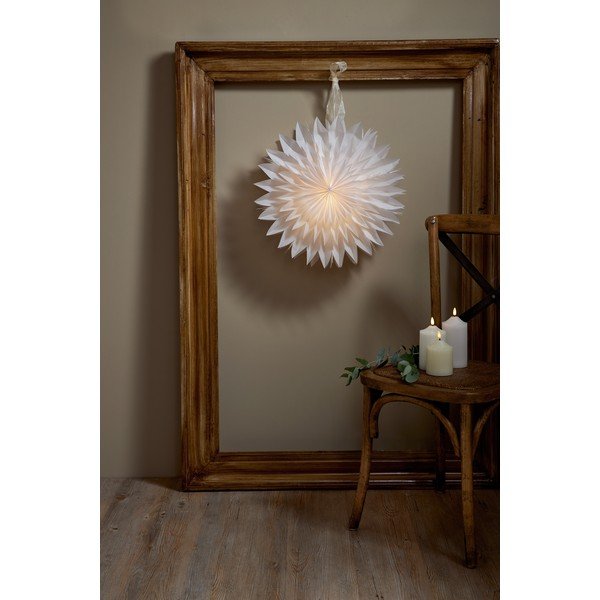 Decorazione luminosa natalizia bianca ø 50 cm Dis - Star Trading-image-1