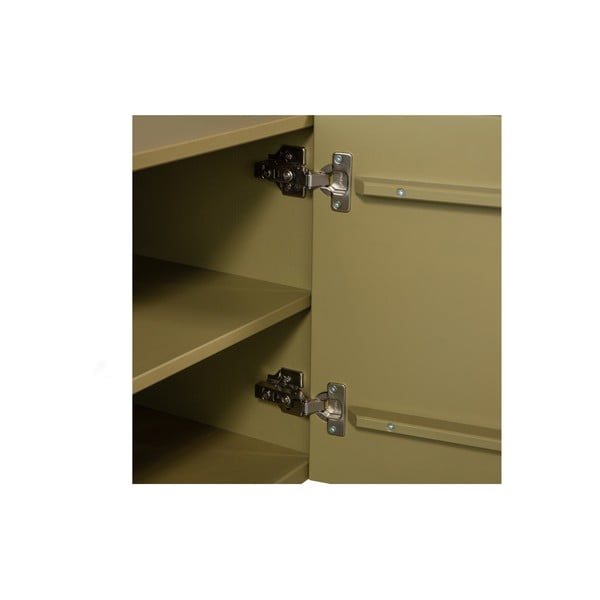 Mobile TV color kaki in pino massiccio 200x53x46 cm Basu – WOOOD-image-4