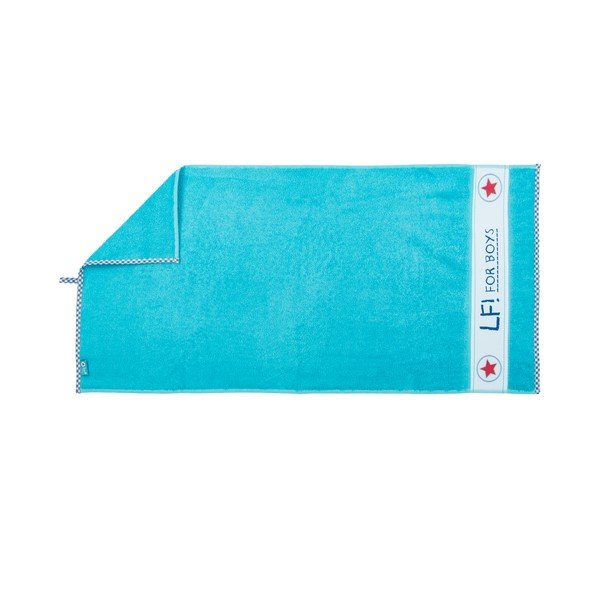 Asciugamano bambino in cotone blu 130x70 cm - Tiseco Home Studio