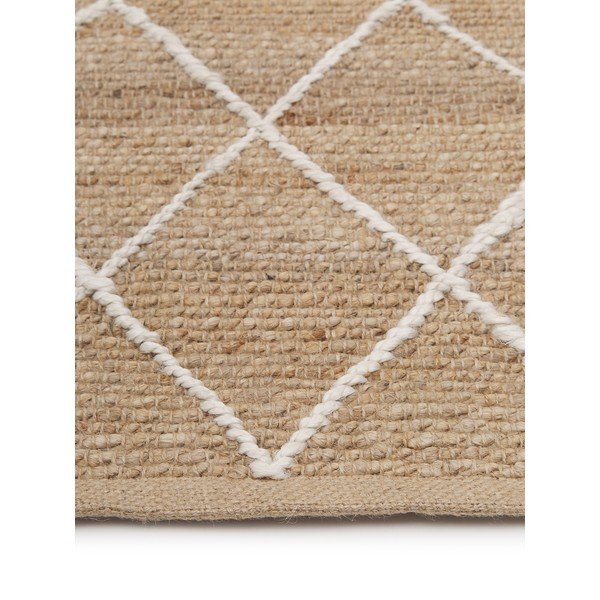 Tappeto di colore naturale in iuta tessuto a mano 80x150 cm Kunu – Westwing Collection-image-4