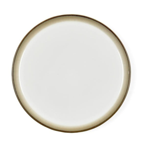 Piatto basso in gres Mensa bianco crema, diametro 27 cm Stentøj - Bitz