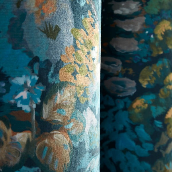 Tende in set blu in velluto 2 pz 168x229 cm Garden Walk – RHS-image-3