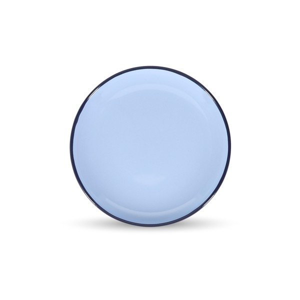 Piatto da dolce blu in gres ø 18 cm Duo – ONA