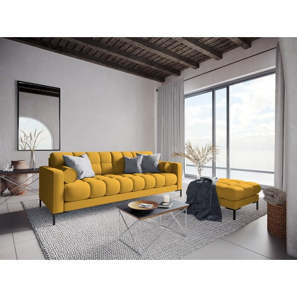 Poggiapiedi giallo , 60 cm Bali - Cosmopolitan Design-image-4