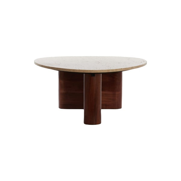 Tavolino marrone 72x90 cm Mahelona - Light & Living-image-2