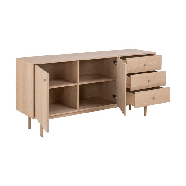 Cassettiera bassa in rovere 160x75 cm Aston - Actona-image-3