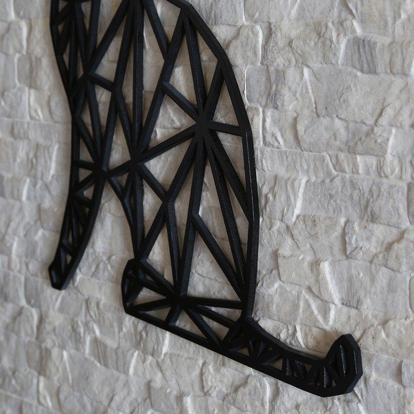 Decorazione murale nera Gatto nero, 39 x 65 cm - Evila Originals-image-2