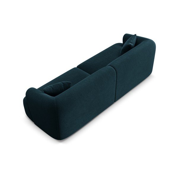 Divano color petrolio con rivestimento in velluto 255 cm Campi – Cosmopolitan Design-image-4