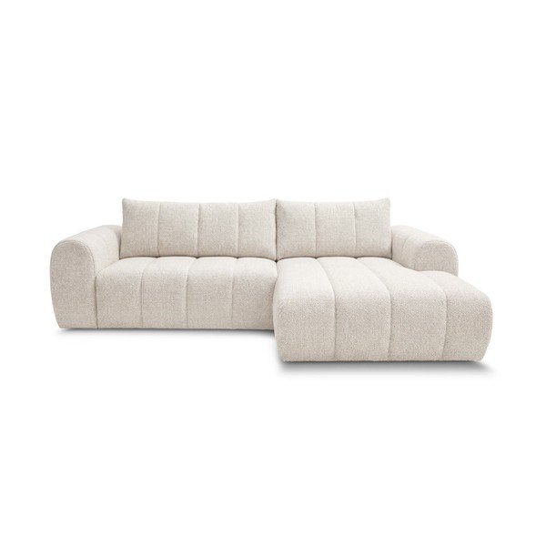 Divano angolare beige (con penisola a destra/con chaise lounge) Nesty – Bobochic Paris