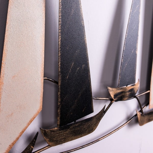 Decorazione murale in metallo 117x52 cm Ocean - Wallity-image-3