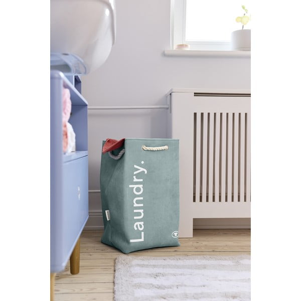 Cesta per il bucato verde chiaro in tessuto 35,5 l Tom Tailor – Wenko-image-3