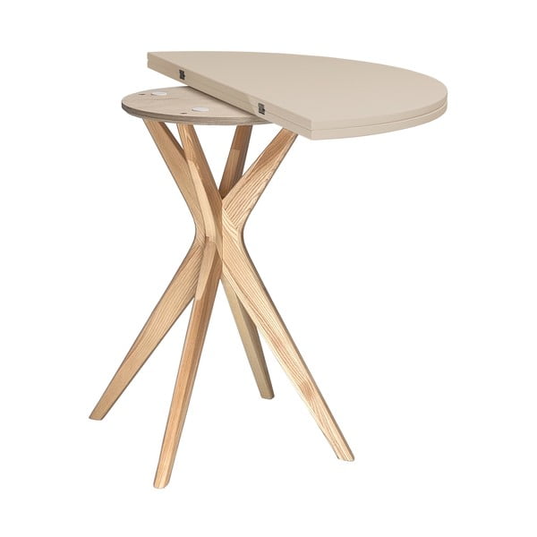 Tavolo da pranzo rotondo allungabile 45x90 cm Jubi – Ragaba-image-3