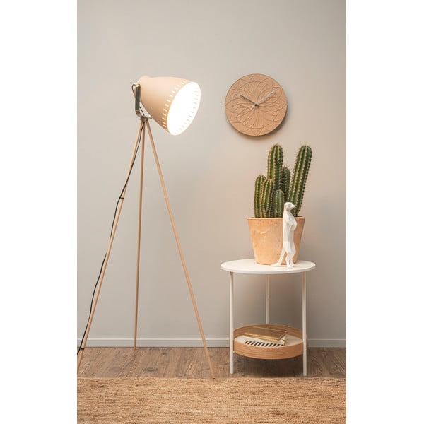 Lampada da terra marrone sabbia con dettagli argento Mingle - Leitmotiv-image-1