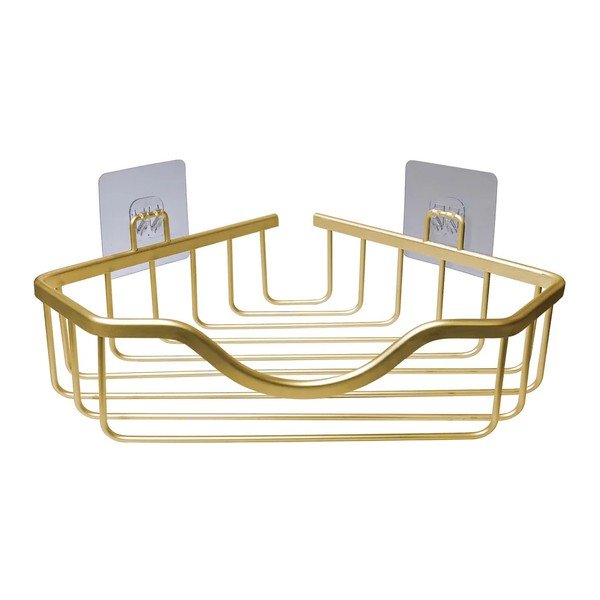 Mensola da bagno senza foratura/ad angolo dorata Filaire Aluminium – douceur d'intérieur