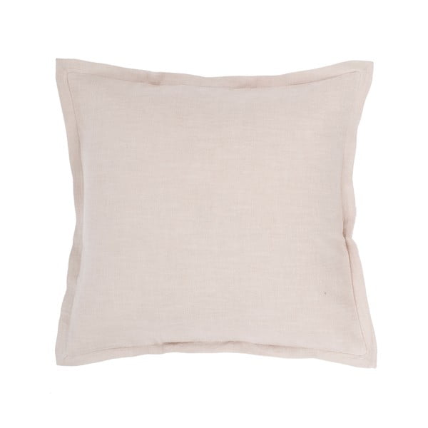 Cuscino beige con lino , 45 x 45 cm - Tiseco Home Studio