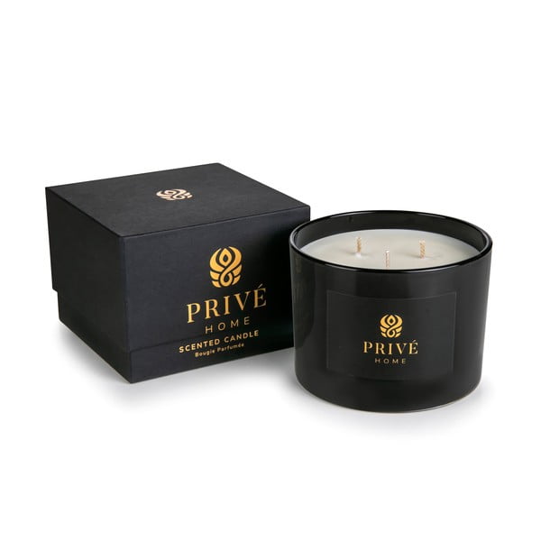 Candela di soia profumata tempo di combustione 35 h Black Wood - Privé Home-image-2