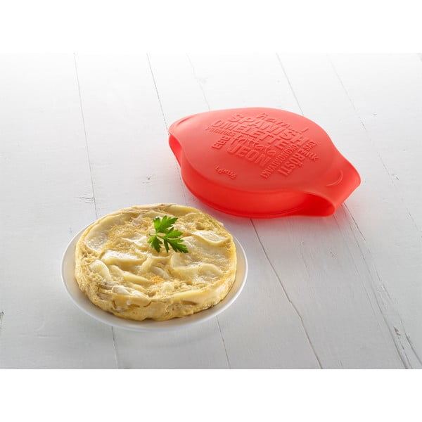 Stampo per omelette in silicone rosso Spagnolo - Lékué-image-4