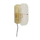 Lampada da parete per presa di corrente in ottone Ruffle - Hübsch