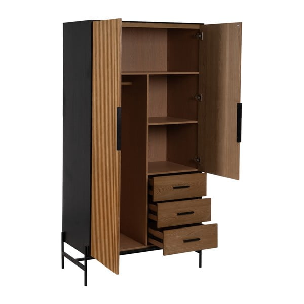 Armadio effetto frassino in colore naturale 104x203 cm - Ixia-image-2