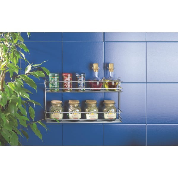 Organizer per spezie da parete in acciaio Pepito – Metaltex-image-1