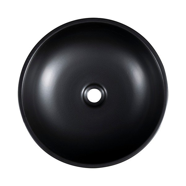 Lavabo rotondo nero/turchese in ceramica ø 41 cm Priori – Sapho-image-2