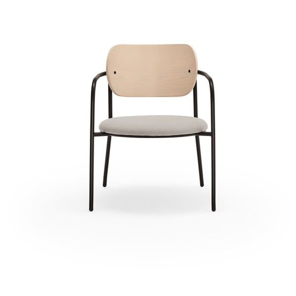 Sedia da pranzo grigio chiaro in frassino Eclipse - Teulat-image-2