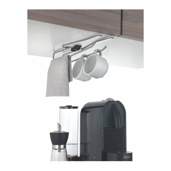 Supporto da appendere per tazze, bicchieri o strofinacci da cucina , lunghezza 8 cm - Metaltex-image-4