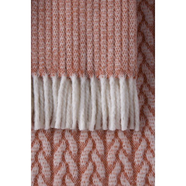 Coperta color terracotta in misto cotone 140x180 cm Olympus – Euromant-image-3