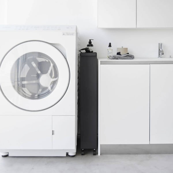 Scaffale per il bagno nero opaco in acciaio 48x80,5 cm Tower – YAMAZAKI-image-3