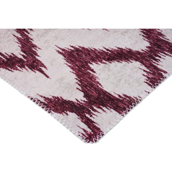 Tappeto lavabile bordeaux/bianco 160x230 cm - Vitaus-image-2