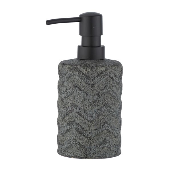 Distributore di sapone in ceramica grigia dipinta a mano, 360 ml Mantua - Wenko-image-2
