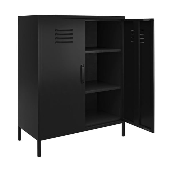 Mobile in metallo nero 40x102x80 cm Mission District - Støraa-image-4