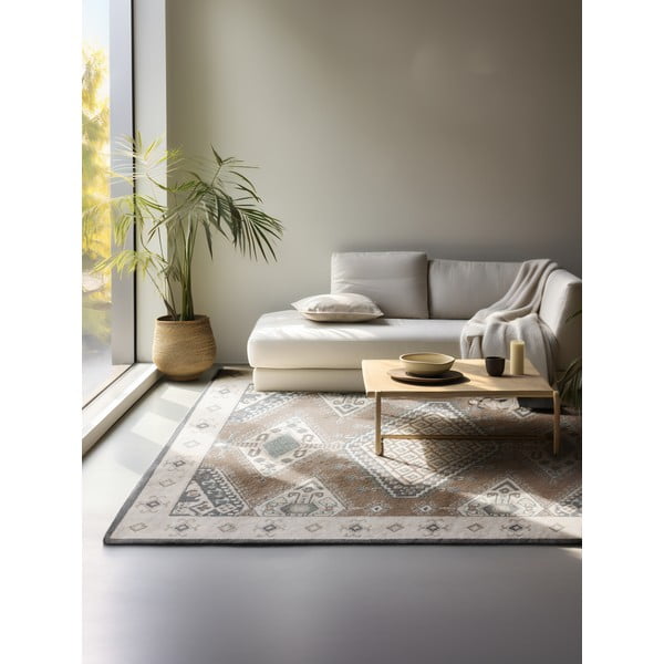 Tappeto marrone e crema 160x235 cm Terrain - Hanse Home-image-1