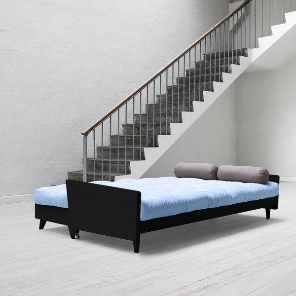 Rozkládací pohovka Karup Indie Black/Celeste/Gris-image-1