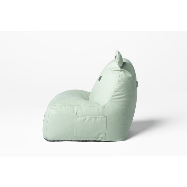Pouf a sacco per bambini color menta Hippo – The Brooklyn Kids-image-2