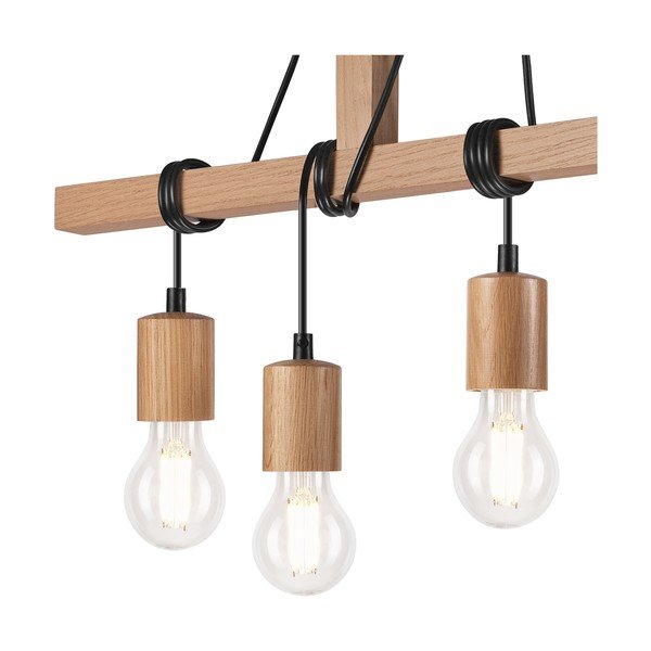 Lampada da soffitto marrone 18x75 cm Leon - LAMKUR-image-4