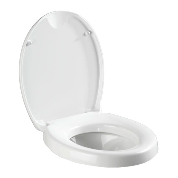 Sedile per wc leggermente rialzato con chiusura facilitata per anziani , 43,5 x 37 cm Secura - Wenko-image-3