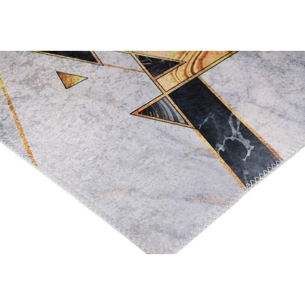 Tappeto lavabile bianco e nero 80x200 cm - Vitaus-image-2