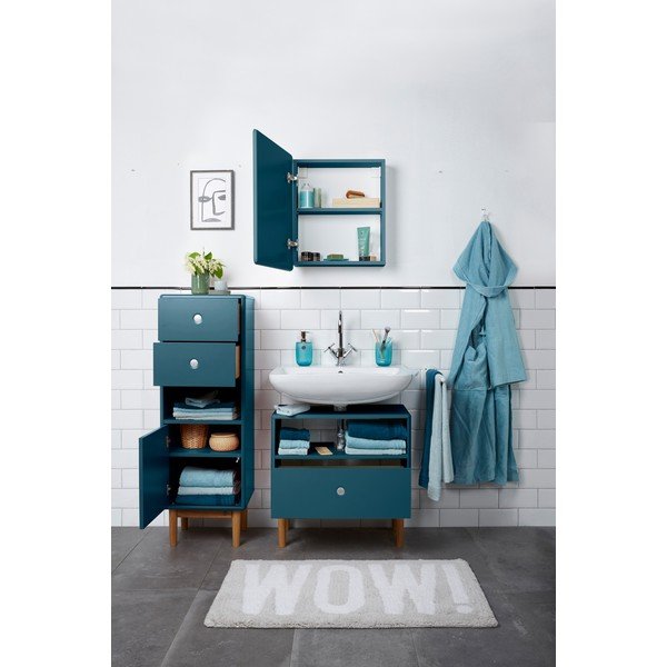 Mobile bagno sospeso con specchio color petrolio 50x58 cm Color Bath - Tom Tailor-image-2
