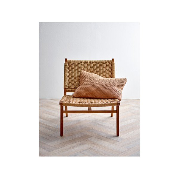 Cuscino Wave Knit arancione in misto cotone e lana, 40 x 60 cm Wave knit - Södahl-image-2