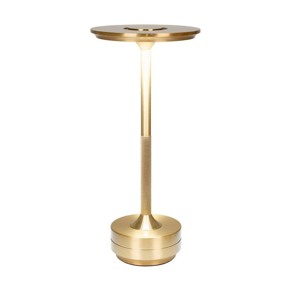 Lampada da tavolo LED color ottone (altezza totale 28,5 cm) Lyneham – House Nordic-image-4