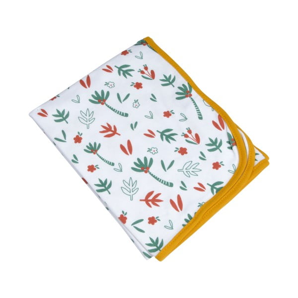 Coperta per bambini bianca in cotone 75x75 cm Savannah – Bébé Douceur