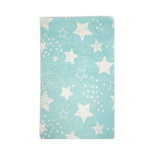 Tappeto antiscivolo blu per bambini Star, 100 x 160 cm Stars - Conceptum Hypnose