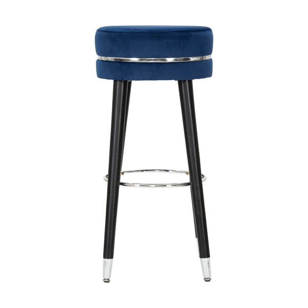 Sedia da bar blu in imbottito (altezza della seduta 74 cm) Paris – Mauro Ferretti-image-1