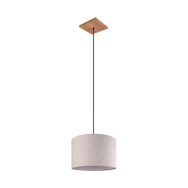 Lampada a sospensione beige con paralume in tessuto ø 35 cm Elmau - Trio