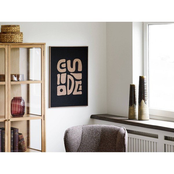 Vaso marrone in ceramica alto (altezza totale 48 cm) – House Nordic-image-3