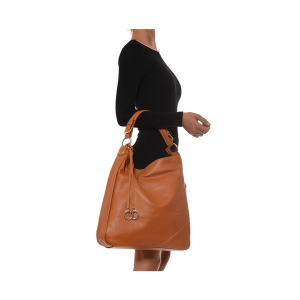Kožená kabelka Tote 2087 Cognac-image-1