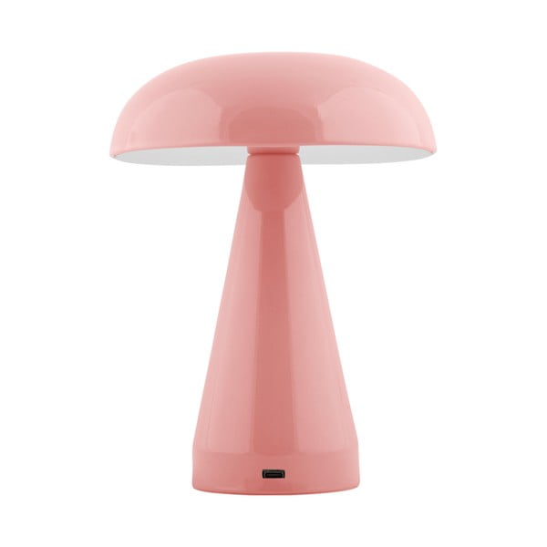 Lampada da tavolo dimmerabile a LED rosa con paralume in metallo (altezza 20,5 cm) Rachel - Leitmotiv-image-1