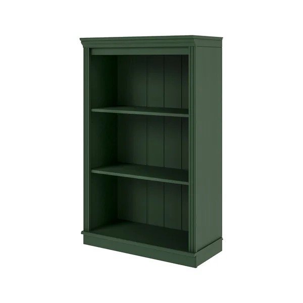 Libreria verde in pino massiccio 74x118x35 cm Anita – Støraa-image-2