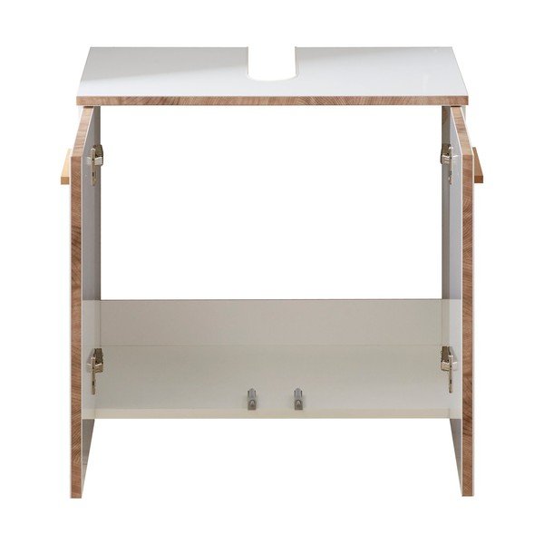 Mobile sospeso bianco sotto il lavabo 60x53 cm Set 931 - Pelipal-image-3